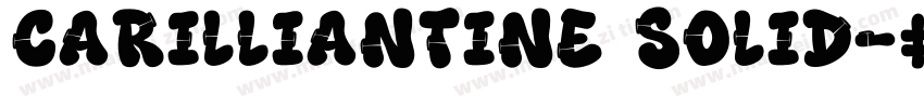 Carilliantine Solid字体转换